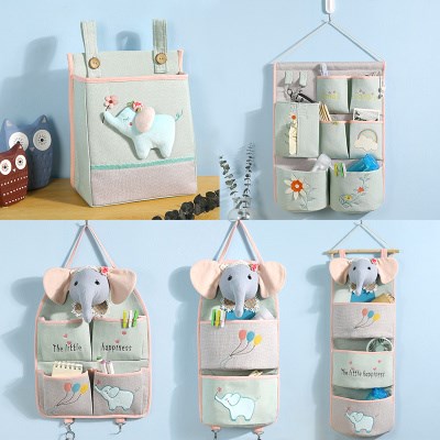 Cute Cartoon Cashier Bag SMALL CLOTH BAG HEADBOARD WALL HANGING MAKE-UP ROOM D CASHIER BAG HANGING BAG DOOR REAR CONTAINING HANG