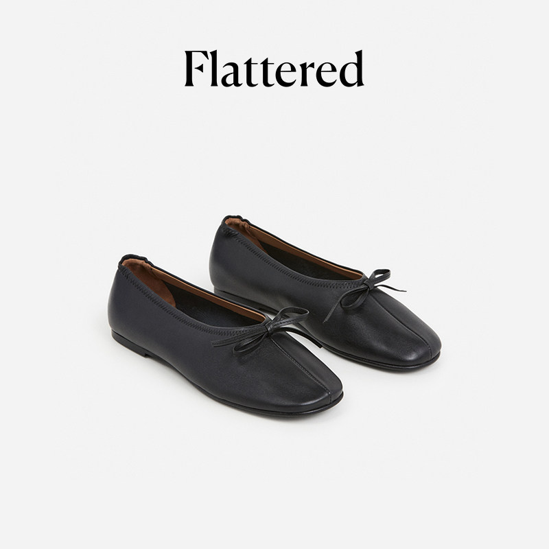 Flattered Blaise女士软羊皮蝴蝶结分趾芭蕾舞鞋平底单鞋2026新品,淘宝优惠券,粉丝福利购,淘宝优惠卷