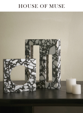 缪斯家轻奢水磨石创意装饰摆件