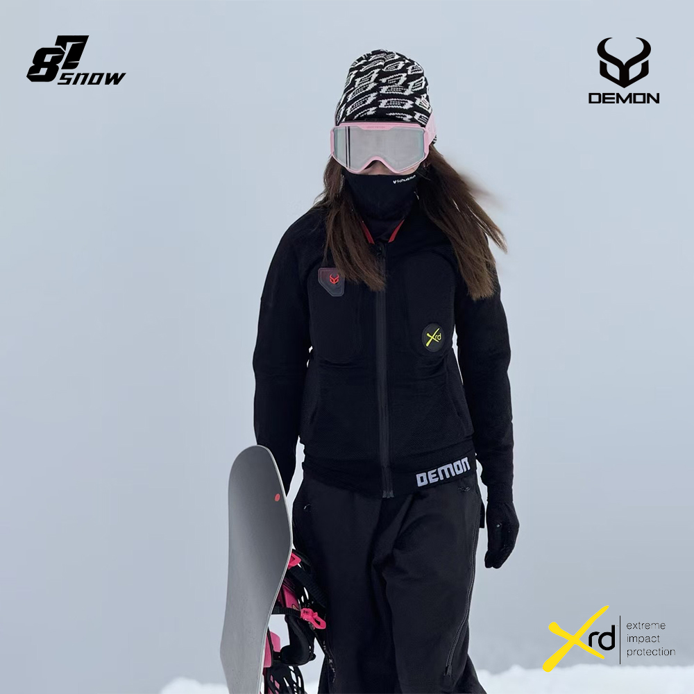 W25款DEMON滑雪护臀护具XRD垫片护甲护膝护裤防摔耐低温安全全新 - 图0