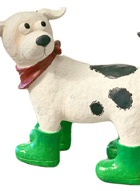 创意狗狗摆件落地大号户外花园客厅卧室装饰布置树脂摆设