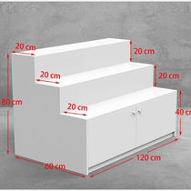 Rack terrace Fancy Trapezoidal class Fresh Show treading Stepped Board Cabinets Exhibition building Shelves Items Makeup shoes Makeup Class Gifts I Terrace