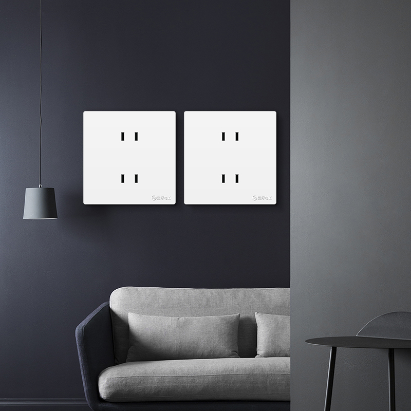 国际电工四孔开关插座86暗装4孔大面板多孔双2孔二位插墙壁上插板 - 图3