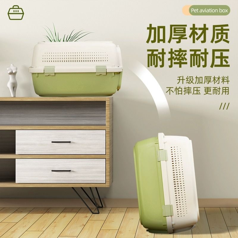 宠物航空箱猫咪托运箱猫笼子便携外出车载狗笼国航太空舱猫箱猫包 - 图0