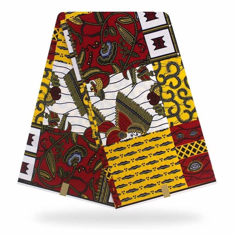 The latest beautiful fashion design African wax 100% cotton - 图0