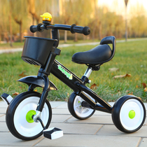 Pedaling with seat car Stable regulation of girl child bikes three-wheeled passinet male child pedalling wheel assist
