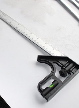 Stainless Steel Adjustable Combination Square Right Angle Ru