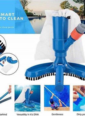 Portable  Pool Cleaner Swimming Pool Pond Fountain Vacuum Br