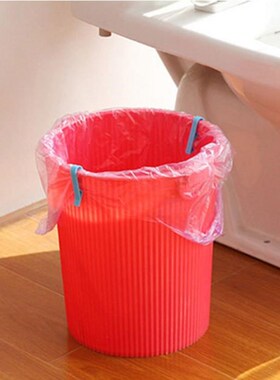 2Pcs Waste Bin Trash Bag Fixed Clip Universal Garbage Can Lo