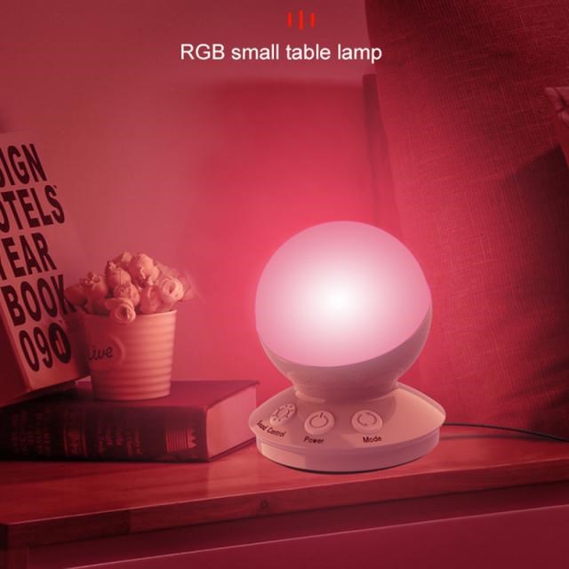 Mayitr 1pc RGB Music Voice Control Colorful Lamp Mute Househ - 图3