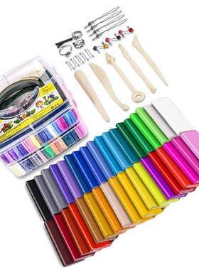 Polymer Clay Starter Kit 36 Colors Oven Bake Clay Baking Mod