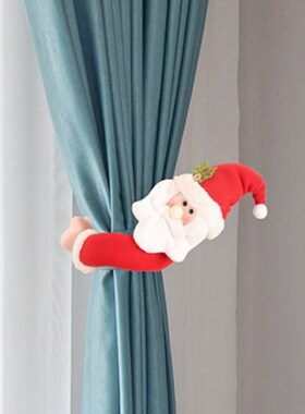 Christmas Curtain Buckle Cartoon Curtain Christmas Decoratio