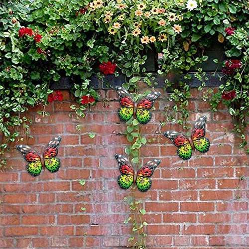 16,5 см металлической бабочки украшения стен