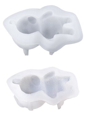 3D Sleeping Bear Silicone Mold Cake Fondant Molds Wedding Ca