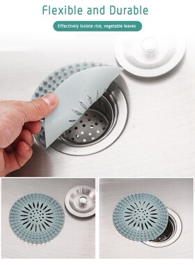 Sink Sewer Filter Shower Drain Strainers Bathtub Stopper Sil