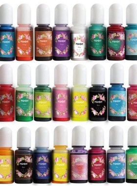 24 Colors Epoxy Pigment Translucent Liquid Resin Colorant Ea