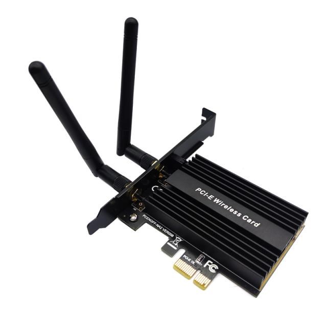 3000Mbps Dual Band Wireless Desktop PCIe For Intel AX200 Pro - 图0