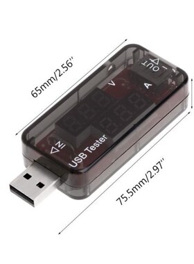 USB Charger Tester Double Row Shows USB Current Voltage Char