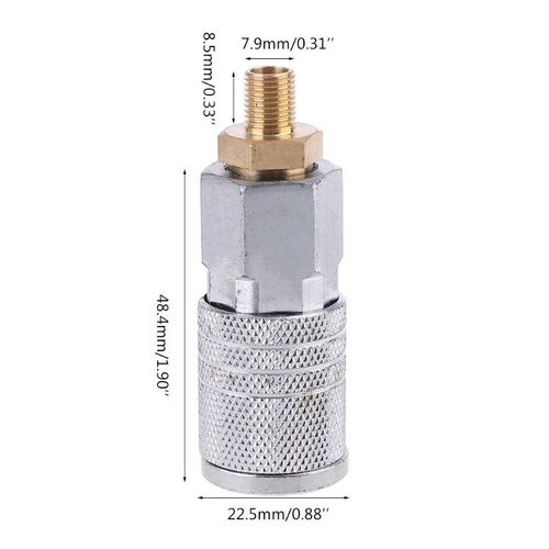 Car Air Compressor Thread Nozzle Adapter Tire Air Chuck Quic - 图0
