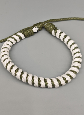 批发韩版做旧编织麻绳手链简约百搭学生复古情侣网红手绳可调文艺