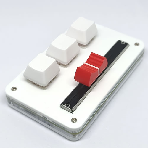 3键推杆usb录音音量调节机械键盘音游蓝牙自定义快捷键midi设计师 - 图0