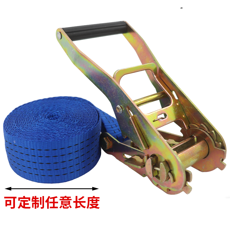货物捆绑带 无钩拉紧器货车固定涤纶织带拉力5吨收紧器车用紧绳器 - 图0