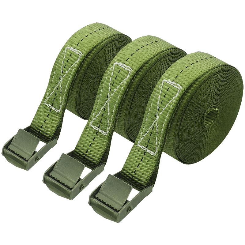 25mm军绿色压扣捆绑带涤纶收紧带1寸卡扣万用拉紧扎带行李固定绳 - 图3