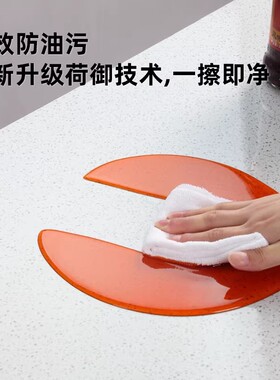 【厨房台面保护膜】防烫耐高温防油贴纸大理石石英石灶台贴膜防水