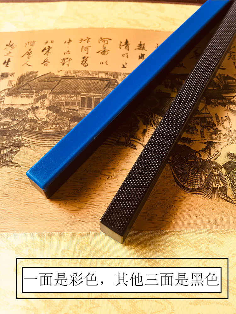 日本神器ABS文镇一对镇尺文镇重量足日式两支铁芯毛笔书法镇纸压书压尺压纸创意简洁镇尺金属铁镇纸拾梦美术