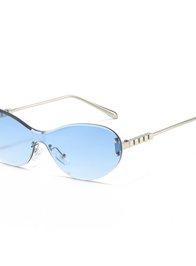 英国moleubak新款猫眼太阳镜 欧美个性一体式镜片眼镜 脚丝方块