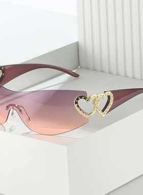 英国moleubak新款连体太阳镜 欧美潮流ykins眼镜 个性一体墨镜女