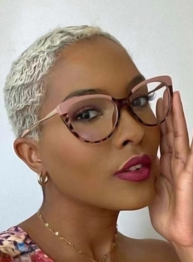 英国moleubak新款欧美撞色防蓝光眼镜tr金属弹簧腿平光镜复古