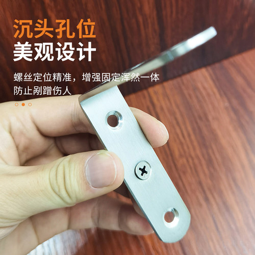 不锈钢角码90度直角固定器拐角椅子加固配件隔板固定托桌椅铁片厚 - 图1