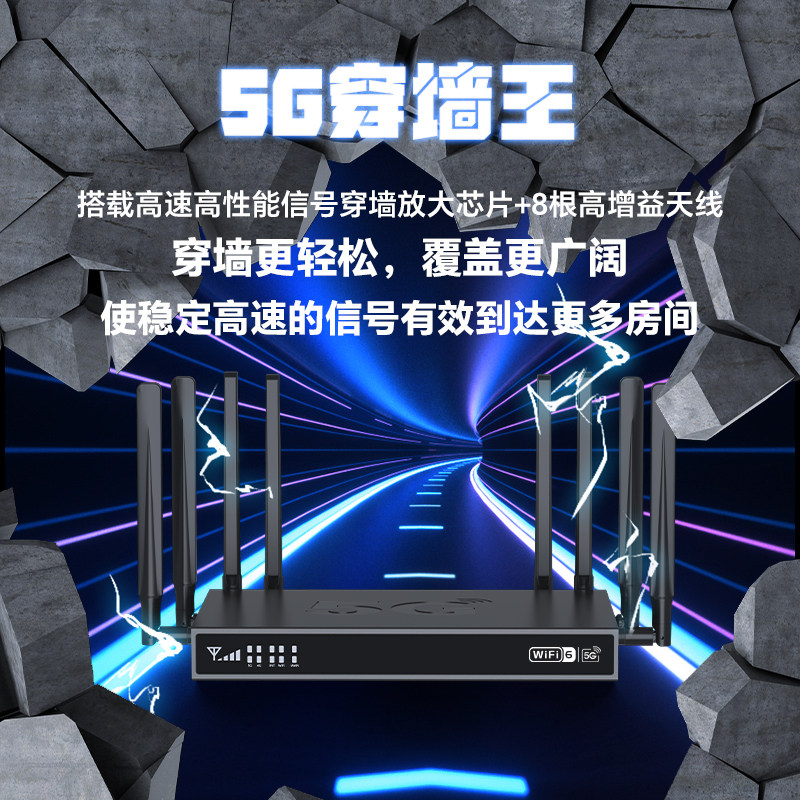 圣凡杜真5G路由器无线网络随身wifi移动千兆双频wifi6全网通无限速纯流量cpe宽带热点企业级办公游戏户外直播