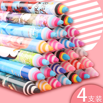 Creative Rainbow Eraser Elementary School Kids With Cute Cartoon Rubber Pen Kindergarten Children Color Princess Rubber