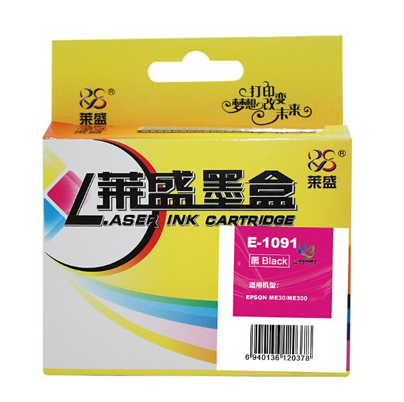 莱盛T1091墨盒 适用爱普生ME30 me300喷墨盒ME360 ME600F ME650 me1100墨盒ME700FW OFFICE 700FW ME1100墨盒 - 图1