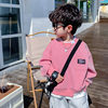 Boys' sweatshirts spring and autumn 2026 spring new style children's large and medium-sized boys' spring round neck pullover long-sleeved tops