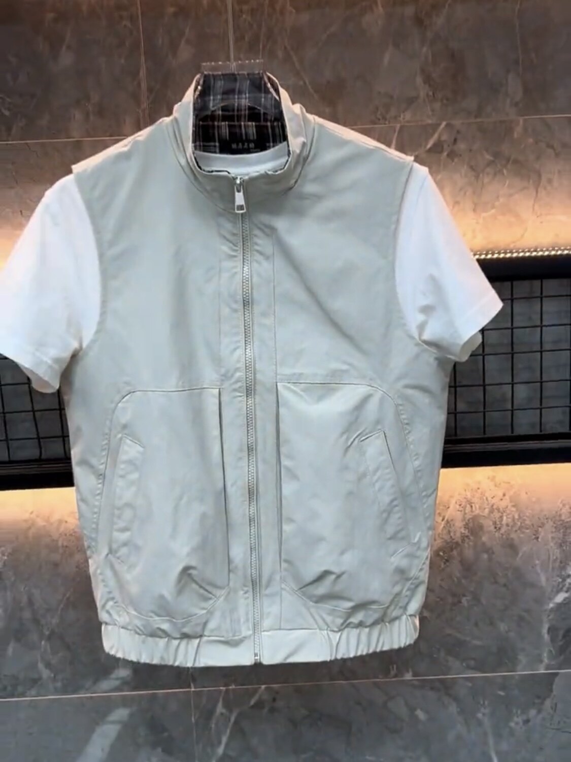 Men's new fall stand collar vest 2026 fashion