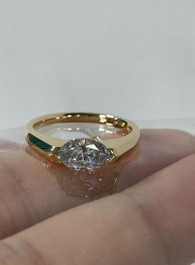 日系cherry kitty马眼闪指女轻奢精致小众闭口设计感指环时尚