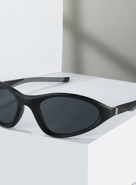 日本cherry kitty新款运动款墨镜女小方框炫彩骑行眼镜欧美户外