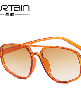 日本cherry kitty双梁墨镜潮流椭圆新款个性太阳镜时尚简约复古