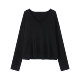 Escape from Chigang West Wool Blended Pullover V-neck Sweater