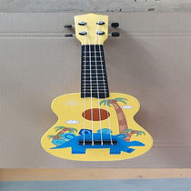 Xian Huida 21 inch Hawaii Yukri Wooden Children Student Guitar Four Strings the Type Ukri Riyyellow