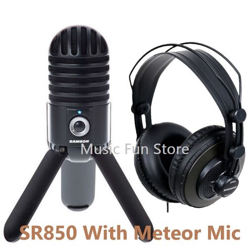 Meteor Mic SB Studio Condenser Microphone and SR850 Headphon - 图0