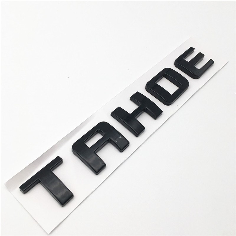 Word TAHOE ABS Chrome Or Glossy Black Car Custom Nameplates - 图2