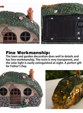 Light Control Induction LED Solar Light Fairy House High Qua