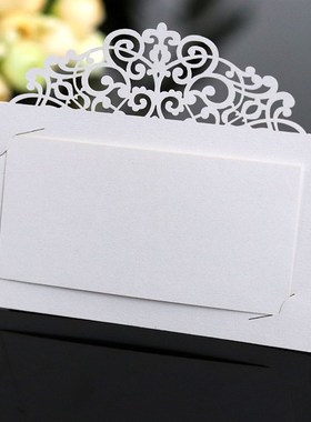 50pcs Hollow Laser Cut Table Name Place Card Seating Decora