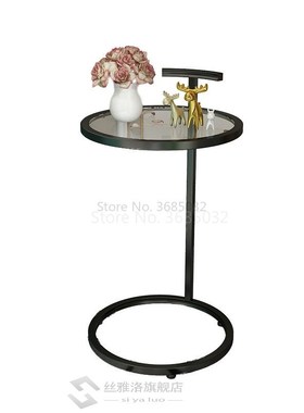 Nordic Gold Coffee Table Living Room Rack Sofa Corner Round