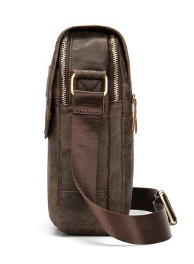 Famous design double zipper men's business bag Shoulder bag