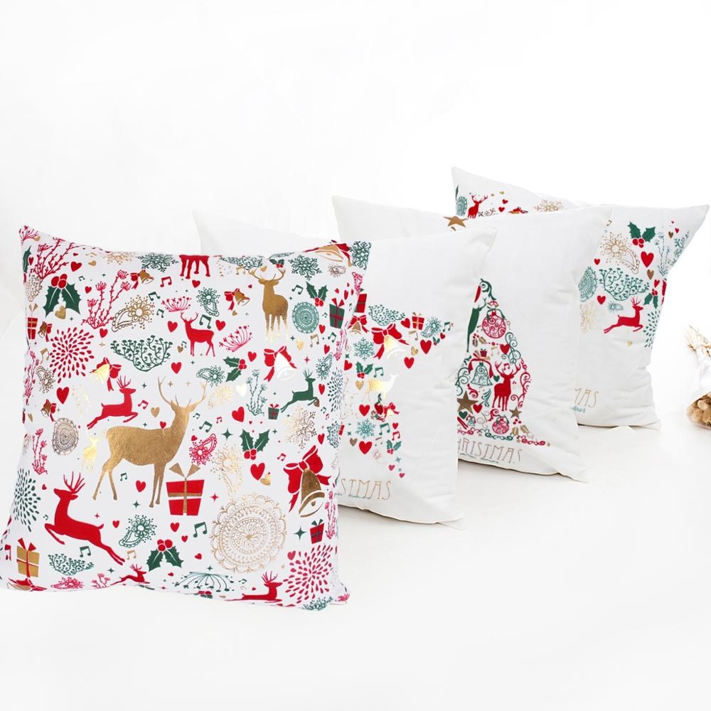 Christmas Cushion Cover Christmas Pillowcase Merry Christmas - 图0